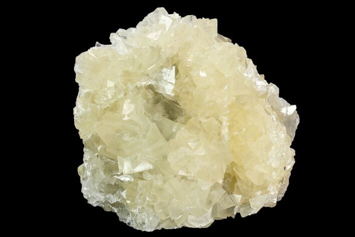 Fluorescent Calcite Crystal Cluster on Barite - Morocco #128008